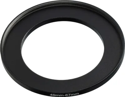 Produktbild von vhbw Step-Up-Ring Adapter 49mm - 67mm für Kamera Objektiv - Filteradapter, Metall Schwarz
