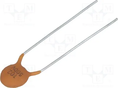 Produktbild von Kondensator: Keramik; 1nF; 500V; Y5P; ±20%; THT; 5mm CC-102/500 Keramikkondensatoren THT 500V