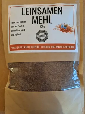 Produktbild von Leinsamenmehl 300g zum Backen oder im Smoothie