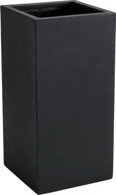 Produktbild von VIVANNO Pflanzkübel Fiberglas BLOCK Säule, Anthrazit matt - 30x30x60 cm