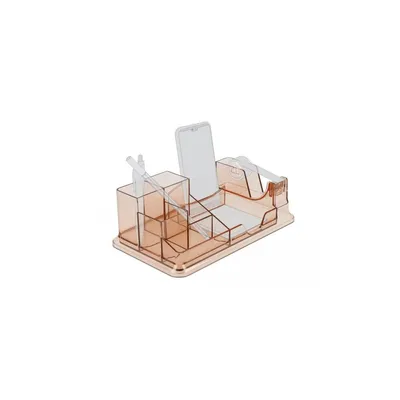 Obrázok produktu pre DELOCK Schreibtisch Organizer transparent / braun