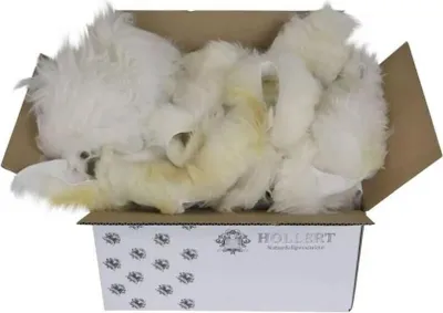 Produktbild von Lammfell Bastelfelle 1,5 kg Champagner/Weiß -
