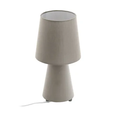Produktbild von EGLO 97124 CARPARA Tischleuchte taupe 2xE14