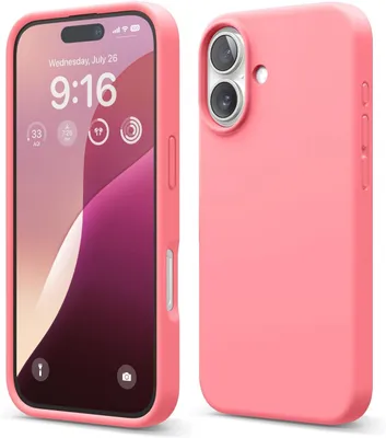 Produktbild von Elago Premium Silikonhülle für iPhone 16 Rosa