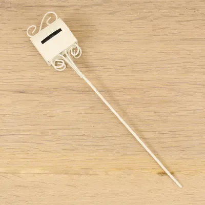 Produktbild von Minigarten Briefkasten steckbar weiß 19 cm Metall Deko Garten