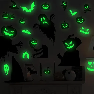 Zdjęcie produktu dla Naklejki "Muursticker Vleermuis" - Naklejki świecące w ciemności - Dekoracje na Halloween - Świecące - Samoprzylepne