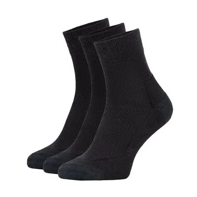 Produktbild von NOMAD® Wandersocken Crew Coolmax (Polyesterfasern) 3er-Pack 35/38 Dunkelgrau Nahtlos Verstärkte Ferse