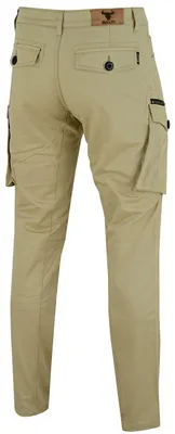 Produktbild von Herren Motorradjeans 9-Pockets Motorradhose Cargohose Abriebfest mit Protektoren, Farbe:Khaki, Jeansgröße:W34 / L34