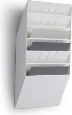 Zdjęcie produktu dla DURABLE Pojemnik na ulotki FLEXIBOXX 6 A4 poziomy, Bia?y, 1709785010