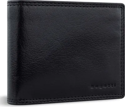 Produktbild von bugatti Leder Geldbörse Savona Wallet With Flap 8CC Black schwarz