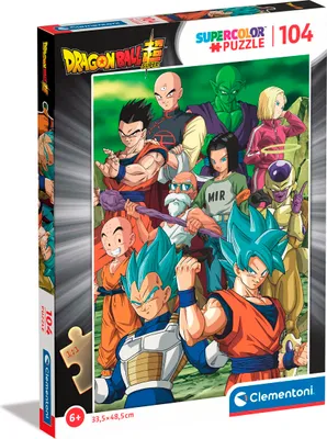 Produktbild von Clementoni - 25750 - Supercolor Puzzle - Dragonball - Puzzle 104 Teile Ab 6 Jahren, Buntes Kinderpuzzle Mit Besonderer Leuchtkraft & Farbintensität, Geschicklichkeitsspiel Für Kinder