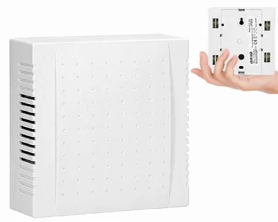 Zdjęcie produktu dla ORNO | Dzwonek do drzwi QUARTO OR-DP-MR-149/PW - śnieżnobiały - elegancki design - łatwy montaż