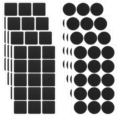 Productafbeelding van 120 stuks antislip pads, zelfklevende meubelpads, rond, vierkant