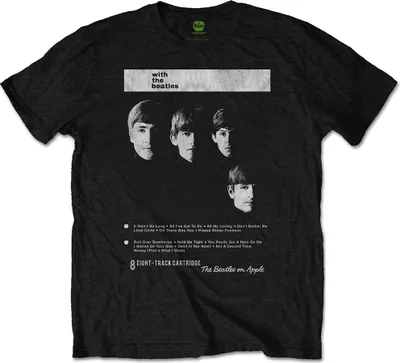 Produktbild von The Beatles With The Beatles 8 Track Black XL T-Shirt