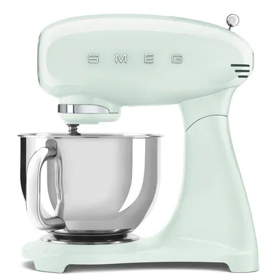 Produktbild von SMEG Küchenmaschine,Knetmaschine Rührmaschine mit Knethaken, 800,00 W, 4,80 l Schüssel, Edelstahl Schüssel, 6 Stufen Bedienfreundlich Mischen Schlagen