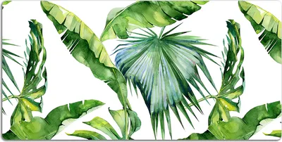 Produktbild von Schreibtischmatte Tischunterlage 120x60 cm Mauspad - Dschungelblätter