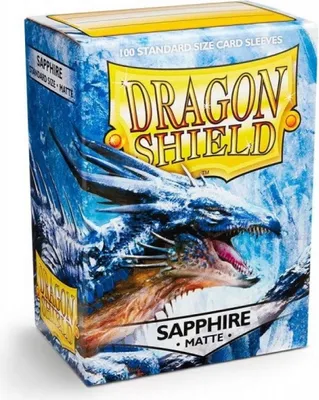 Image de Dragon Shield Standard Matte Sleeves - Sapphire (100 Sleeves)