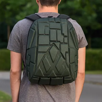 Immagine prodotto di Zaino elegante con look rigido Ideale per la vita quotidiana, la scuola e i viaggi