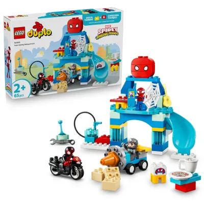Produktbild von LEGO DUPLO | Marvel Team Spideys Hauptquartier - Lernspielzeug zur Förderung der Motorik - Kleinkinder Montessori Set - Geschenk für Jungen ab 2 Jahre & Fans von Spidey & seinen Super-Freunden - 10464
