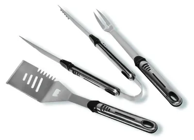 Image de Activa acier inoxydable couverts à barbecue 3 pièces