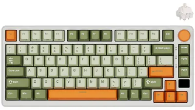 Immagine prodotto di Tastiera da gaming Royal Kludge RK-M75, colore grigio-azzurro, interruttori beige