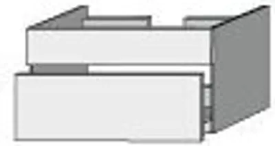 Produktbild von SANIPA P231059 Waschtischunterbau mit Auszügen
