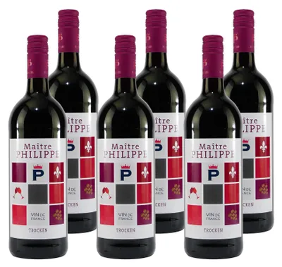 Produktbild von Maitre Philippe Rotwein -trocken- (6 x 1,0L)
