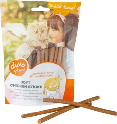 Productafbeelding van Duvo+ Zachte Kippensticks 50 gram