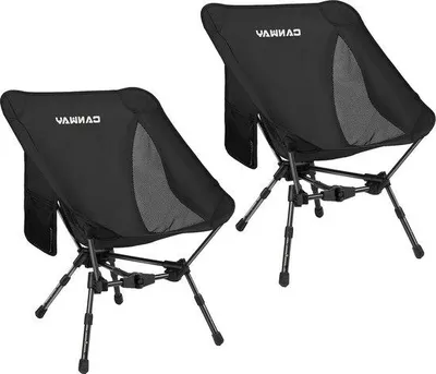 Image de Chaise pliante légère, noire, capacité de charge de 180 kg