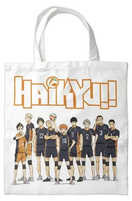 Produktbild von Halantex Haikyu White Stofftasche    One Size