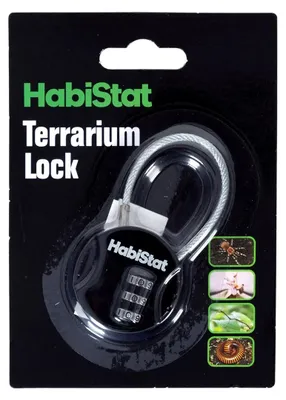 Productafbeelding van HabiStat Terrariumslot met instelbare cijfercode voor glazen terrariums
