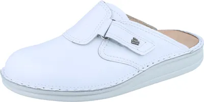 Produktbild von FINN COMFORT Venedig Herren Damen Clog weiss Glattleder - Größe: 37