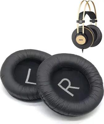 Obrázok produktu pre Vankúšiky do uší s imitáciou kože pre AKG K52 K72 K92 K240 Black