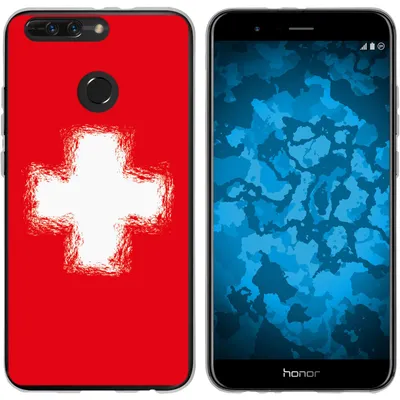 Produktbild von PhoneNatic Case kompatibel mit Huawei Honor 8 Pro Silikon-Hülle WM Schweiz M10