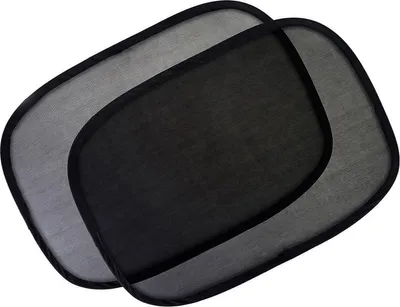 Produktbild von Sonnenschutz Auto, 2 Stück, Schwarz, Für Seitenfenster, 4 Saugnäpfe, UV-Schutz für Kinder und Erwachsene