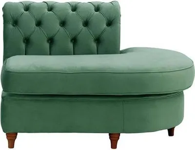 Produktbild von Chesterfield Modul - Abschlusselement rund, rechts (ECR)-Velluto 12-dark oak