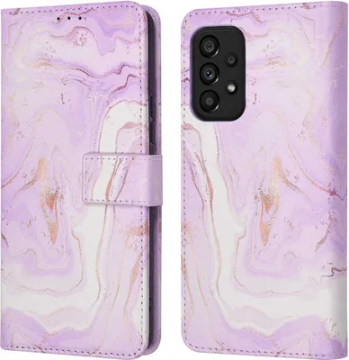 Produktbild von imoshion Design Klapphülle Samsung Galaxy A53 - Purple Marble