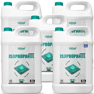 Productafbeelding van Isopropanol 25 liter, technische kwaliteit, 99,9% IPA. Reiniger en ontvetter voor industrieel gebruik, merk GiDeli