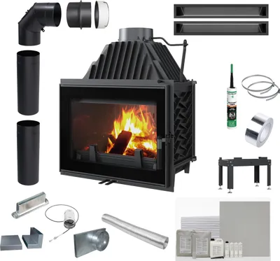 Produktbild von Kamineinsatz Gusseisen KRATKI ZOSIA 12 kW Ø 200