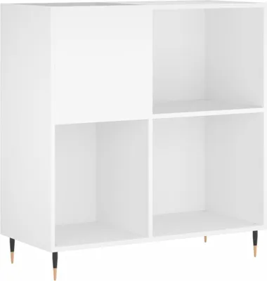 Obrázek produktu pro vidaXL Skříň na talíře bílá 84,5x38x89 cm odvozený výrobek ze dřeva