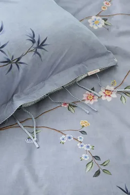 Produktbild von Pip Studio Bettwäsche Set 200x200 Hellblau | Bamboo Blossom