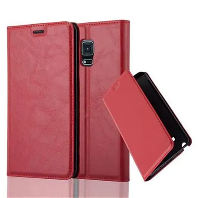 Immagine prodotto di Cadorabo custodia per Samsung Galaxy NOTE EDGE custodia protettiva in rosso custodia per cellulare cover chiusura magnetica