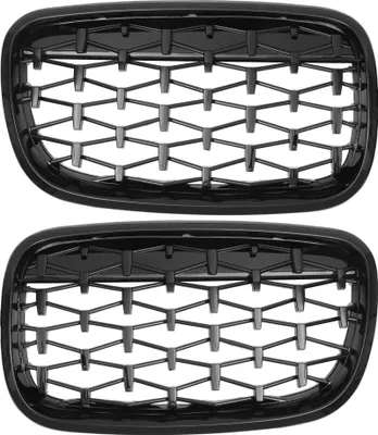 Produktbild von Frontstoßstangen-Kühlergrill für BMW X5 E70 2008-2013, links und rechts, 1 Paar, schwarz