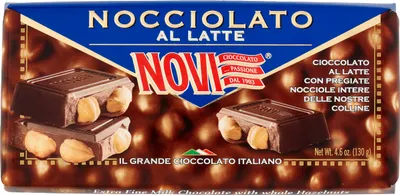 Produktbild von Cioccolate Latte con Nocciole 130g Milchschokolade mit Nüssen - Novi