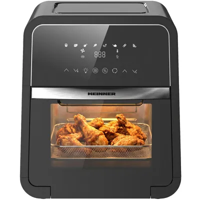 Productafbeelding van Heinner HAF-B12BK2000, heteluchtfriteuse, 12 liter, 30 °C, 200 °C, 60 minuten, Zelfstandig apparaat
