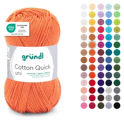 Zdjęcie produktu dla Gründl Bawełna quick uni,50g.100%bawełna,merceryzowana,szydełkowa i dziewiarska,50g/125 m,NS 3-4 146