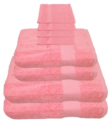 Produktbild von Julie Julsen Handtuch Set Rosa,Set:8 tlg. 2 Bade- 2 Handtücher 4 Waschhandschuhe