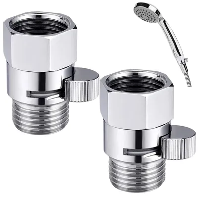Productafbeelding van 2 Stuks Afsluitventiel 1/2 Inch Hoekventiel voor Douchekoppen