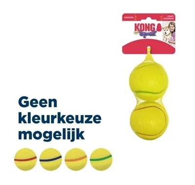 Image de Kong Squeezz Tpr Tennis Ball Jaune Assortie