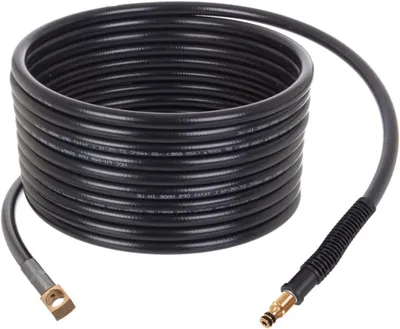 Productafbeelding van Hogedrukslang - Slang vervanging - Schoonmaken buiten - Nylon gevlochten - 5 meter - Zwart